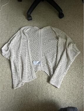 Roxy Cream crochet cardigan